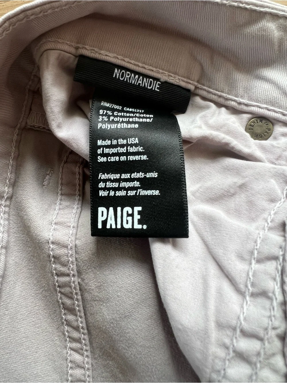 PAIGE NORMANDIE  Straight Leg Jeans • 33